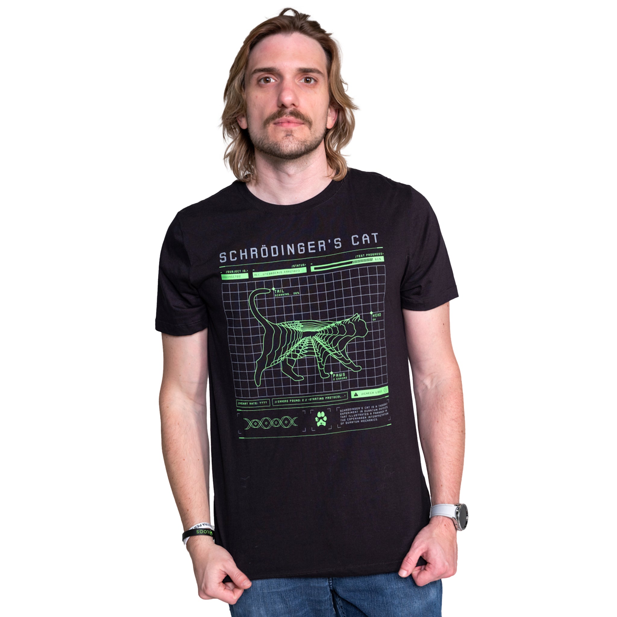 Camiseta Gato De Schr dinger Loos Vista O Universo camiseta-gato-de-schr-dinger-loos-vista-o-universo