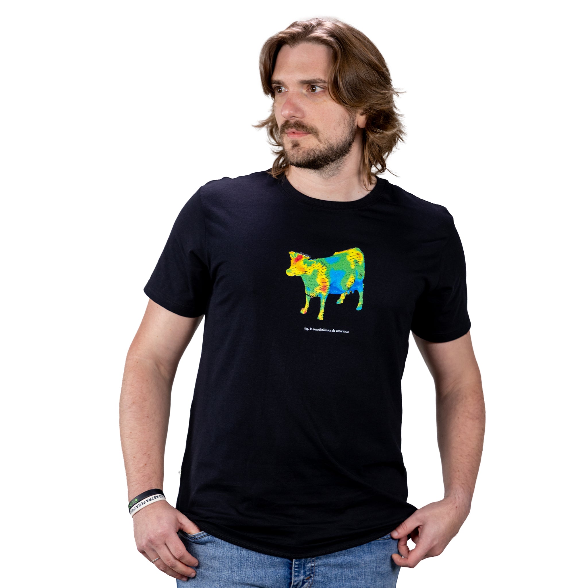 Camiseta Vaca Aerodinâmica