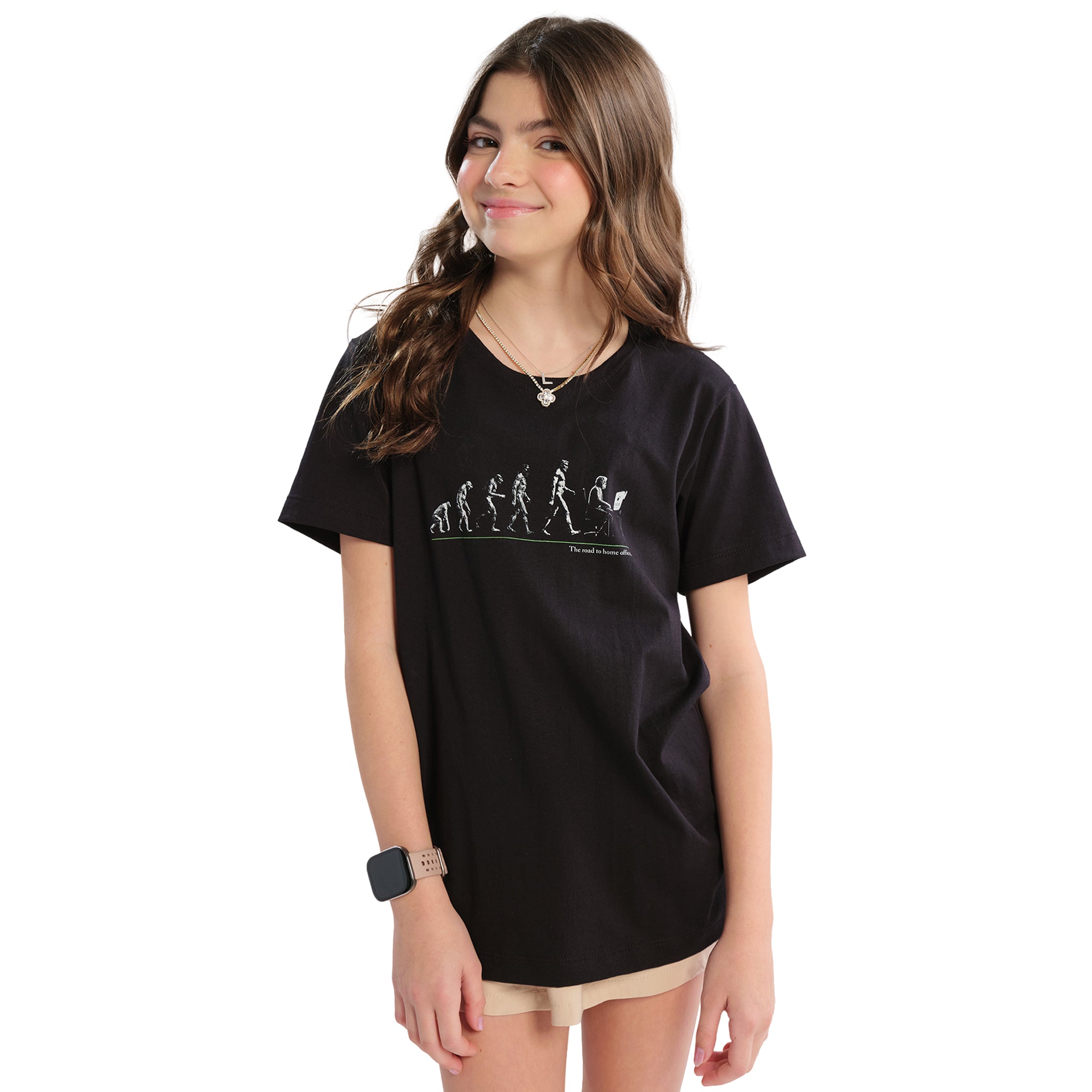 Camiseta Infantil Evolução Humana