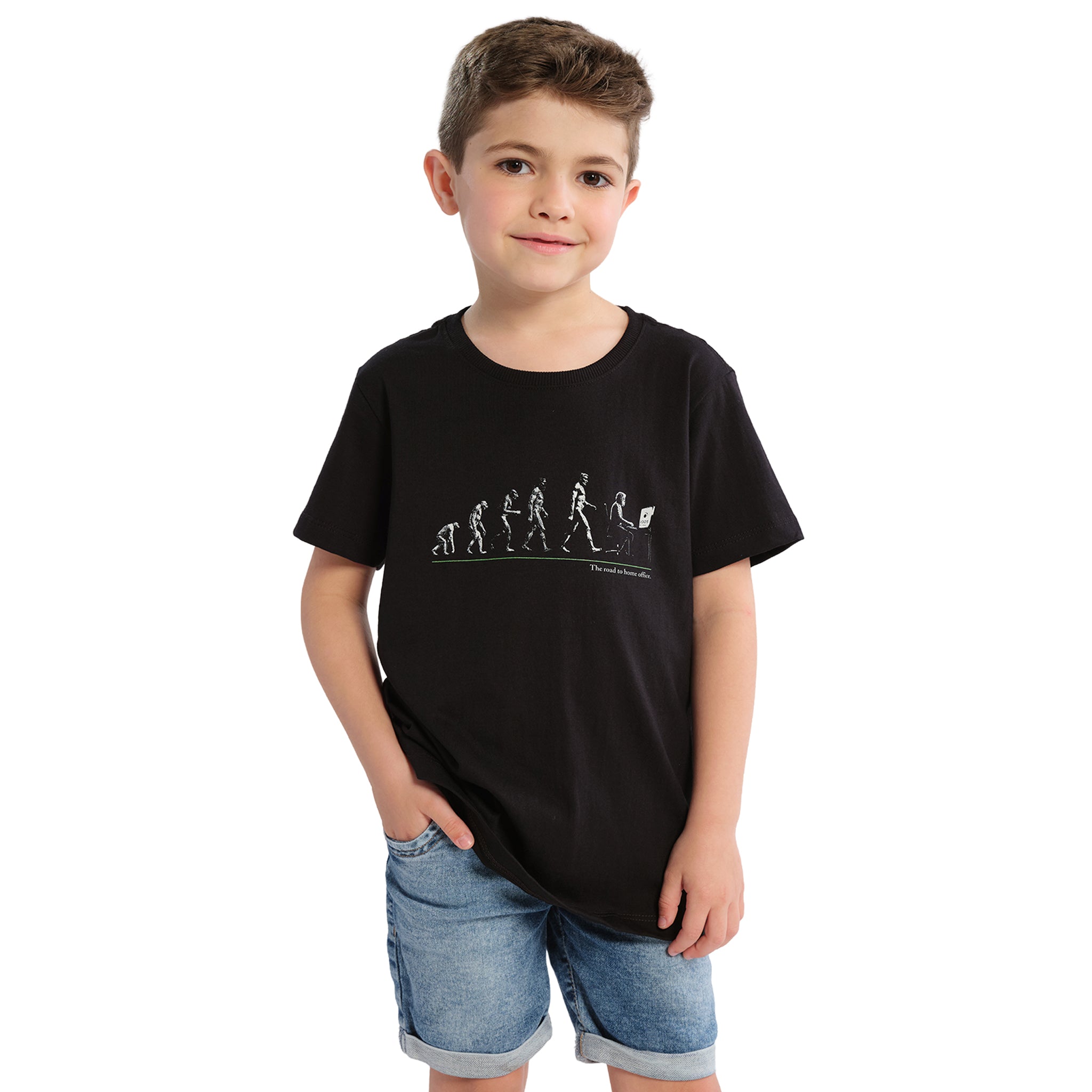 Camiseta Infantil Evolução Humana