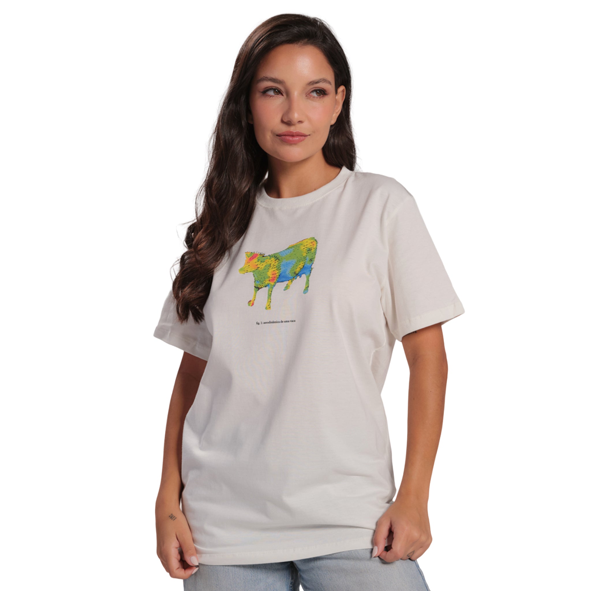 Camiseta Vaca Aerodinâmica
