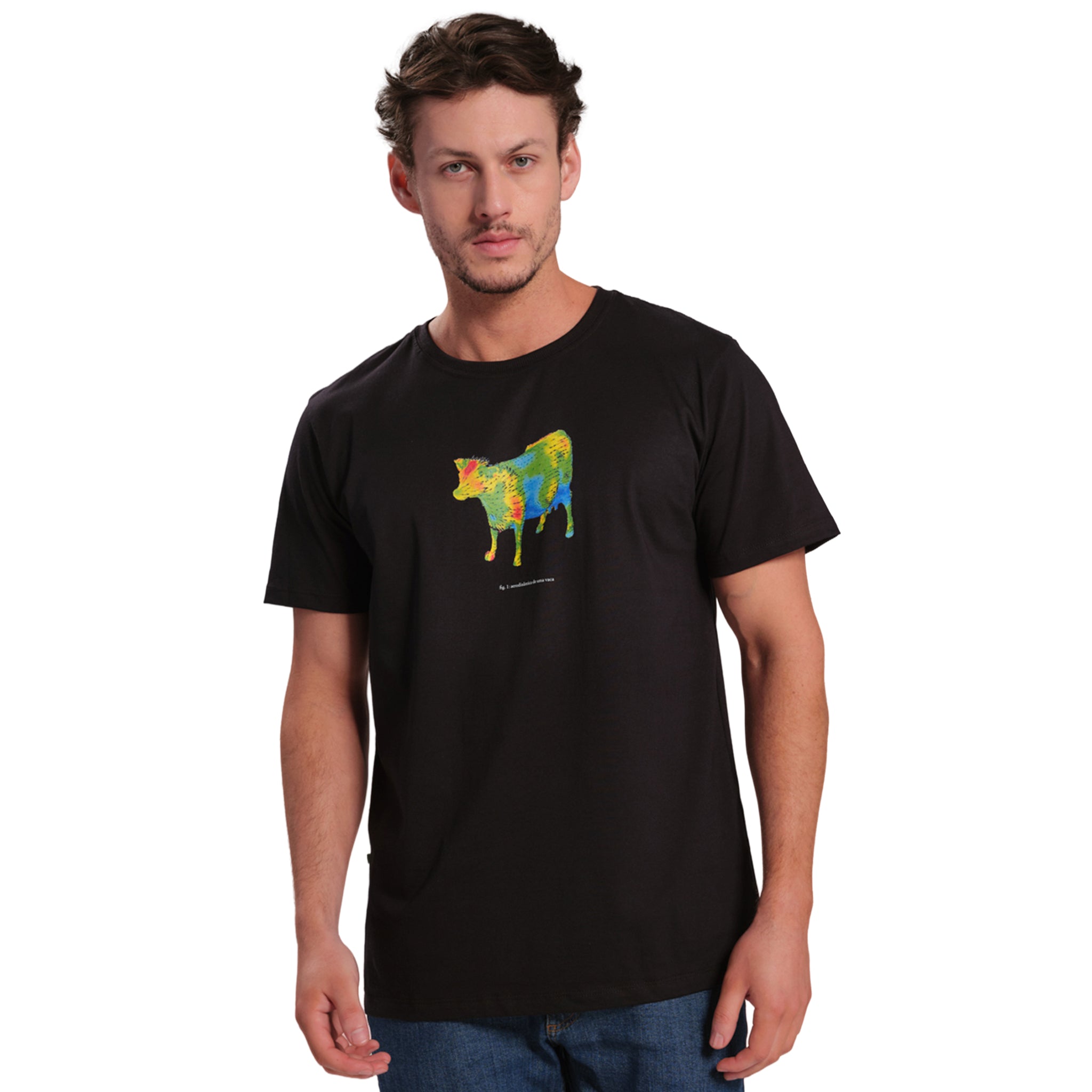 Camiseta Vaca Aerodinâmica