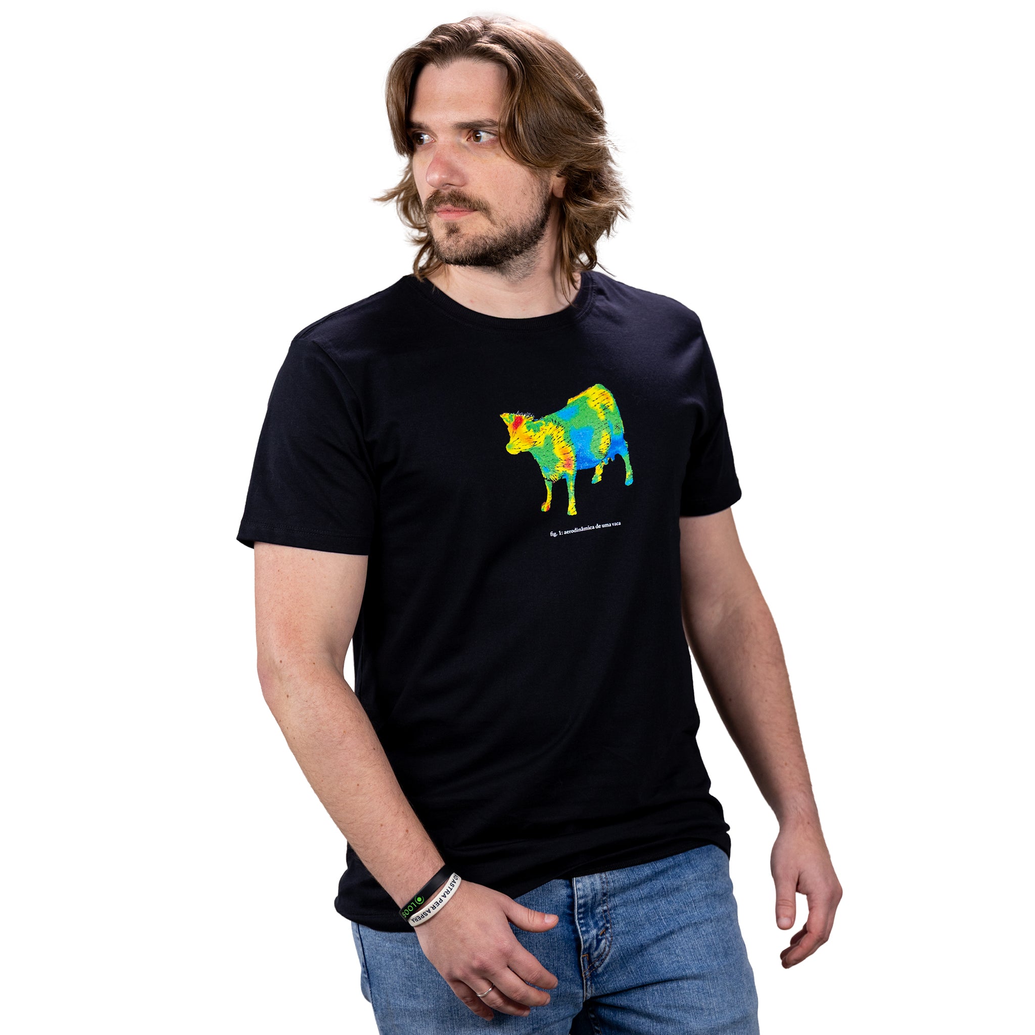 Camiseta Vaca Aerodinâmica