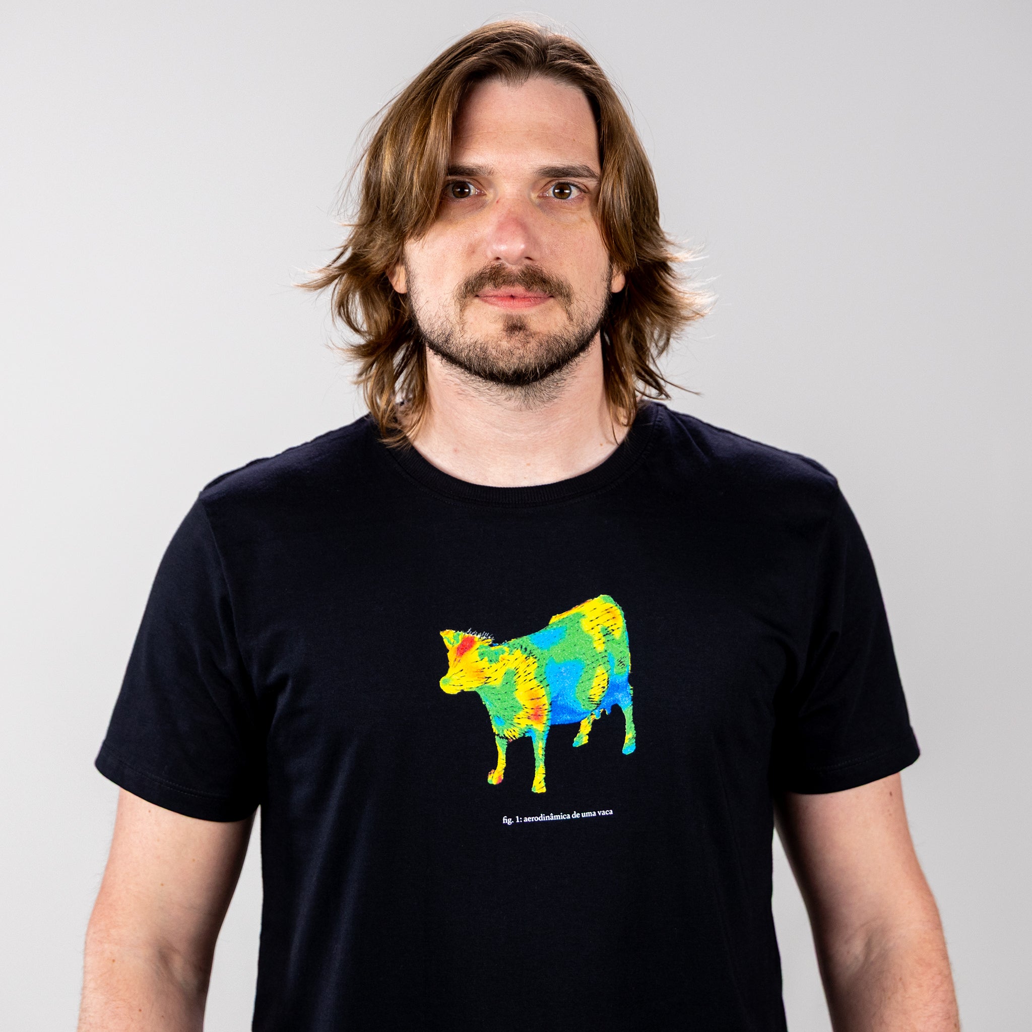 Camiseta Vaca Aerodinâmica