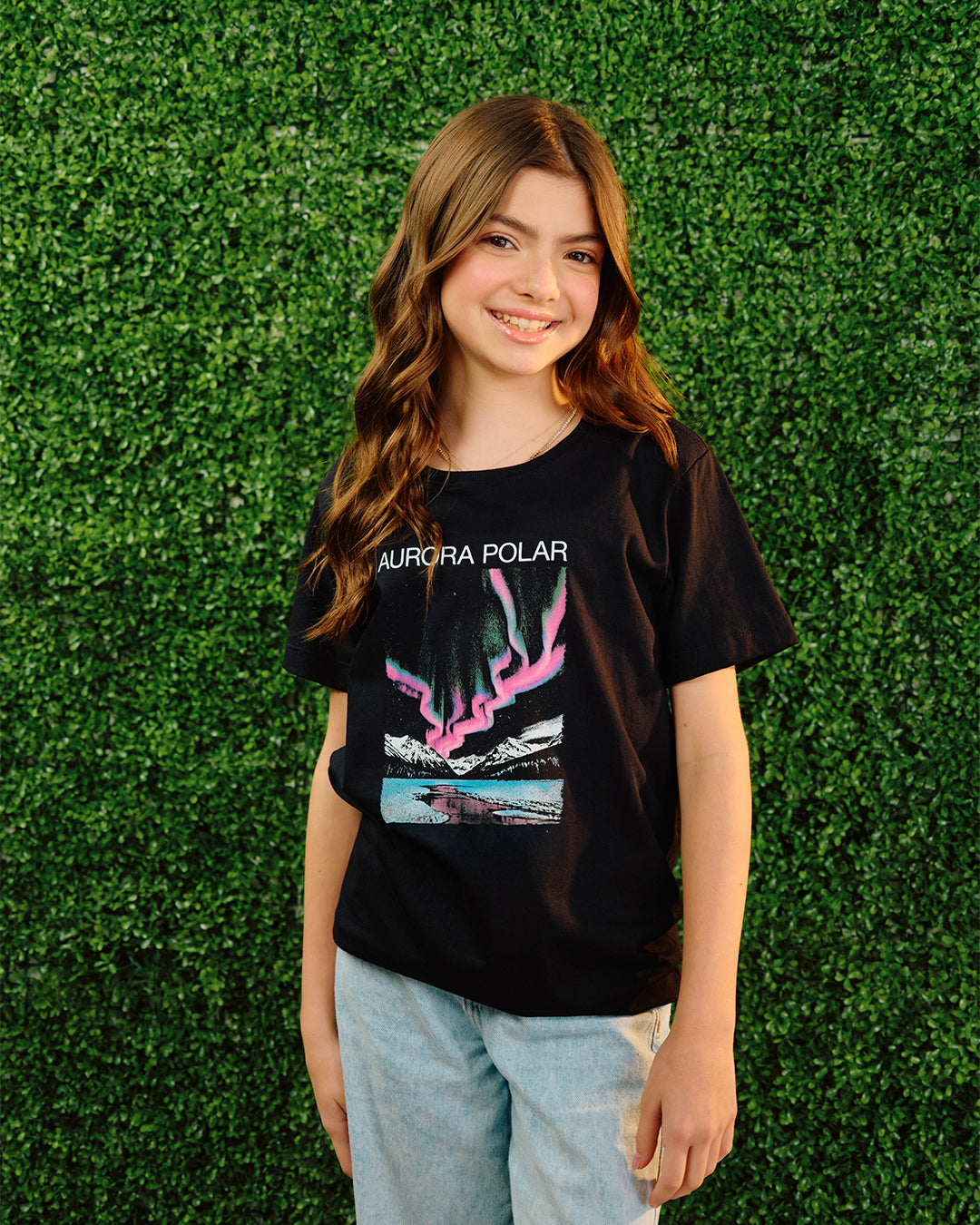 Camiseta Infantil Aurora Polar