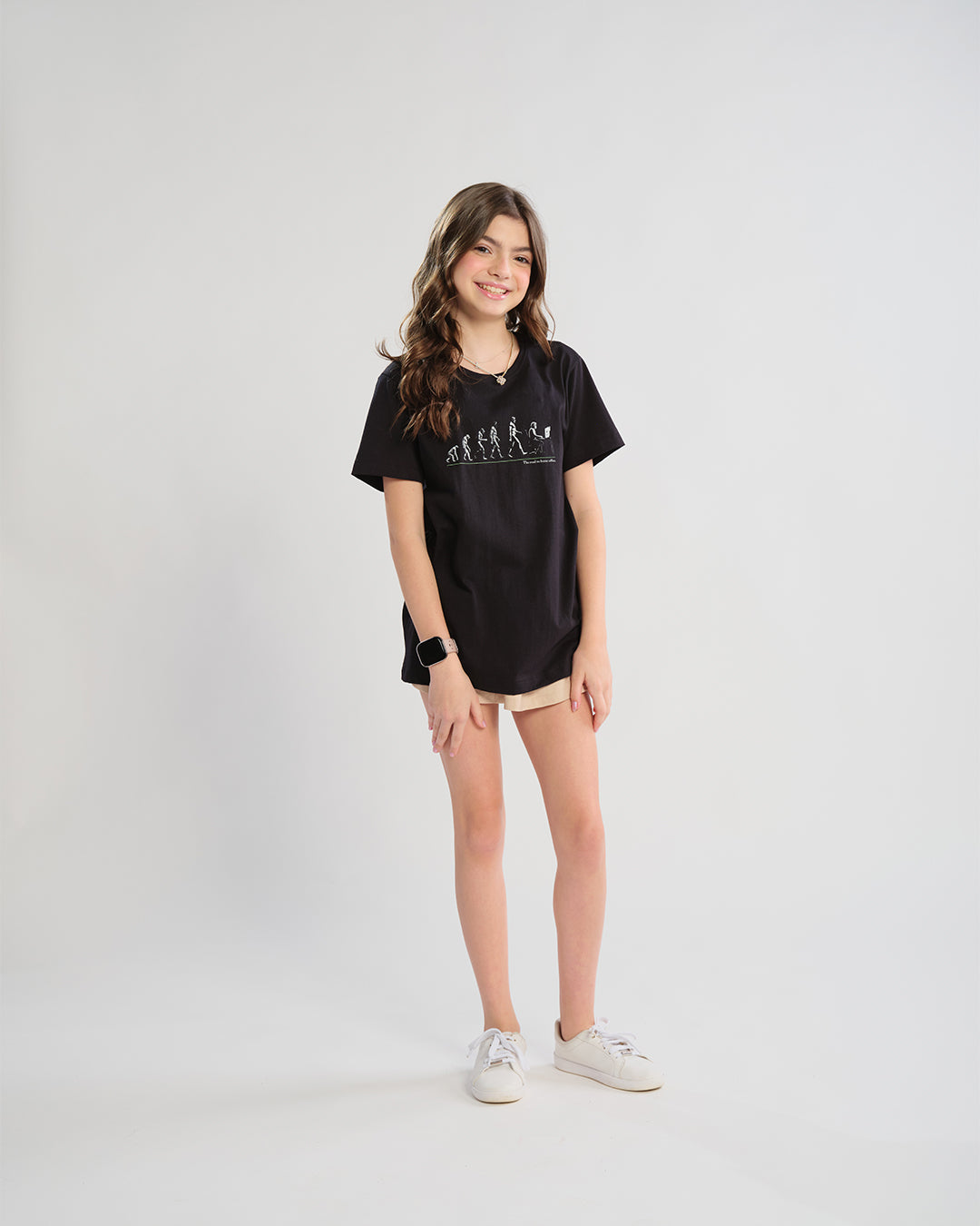 Camiseta Infantil Evolução Humana