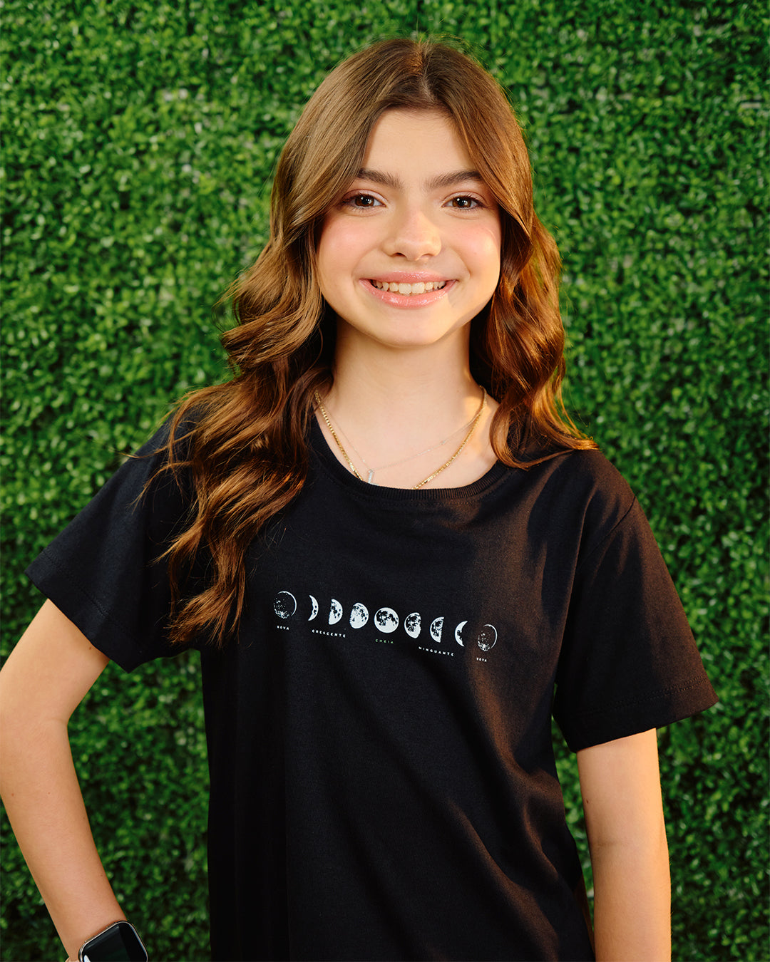 Camiseta Infantil Fases da Lua