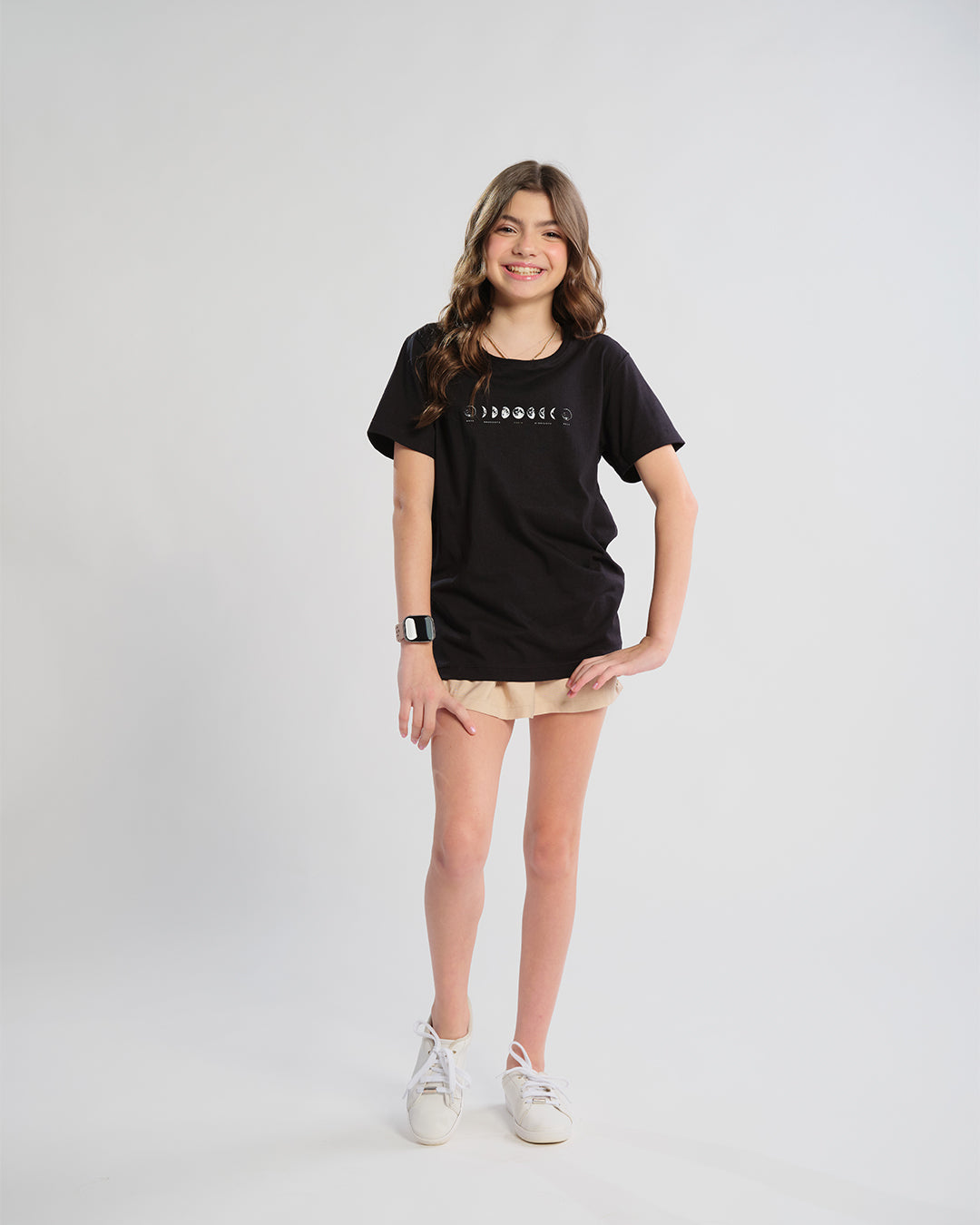 Camiseta Infantil Fases da Lua
