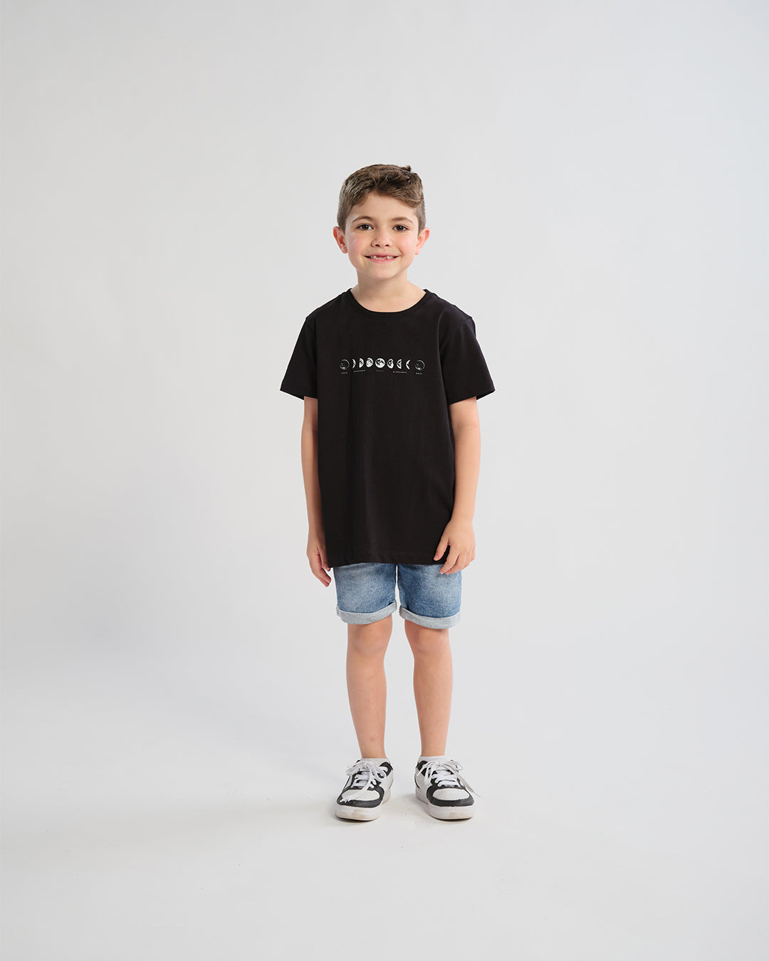 Camiseta Infantil Fases da Lua