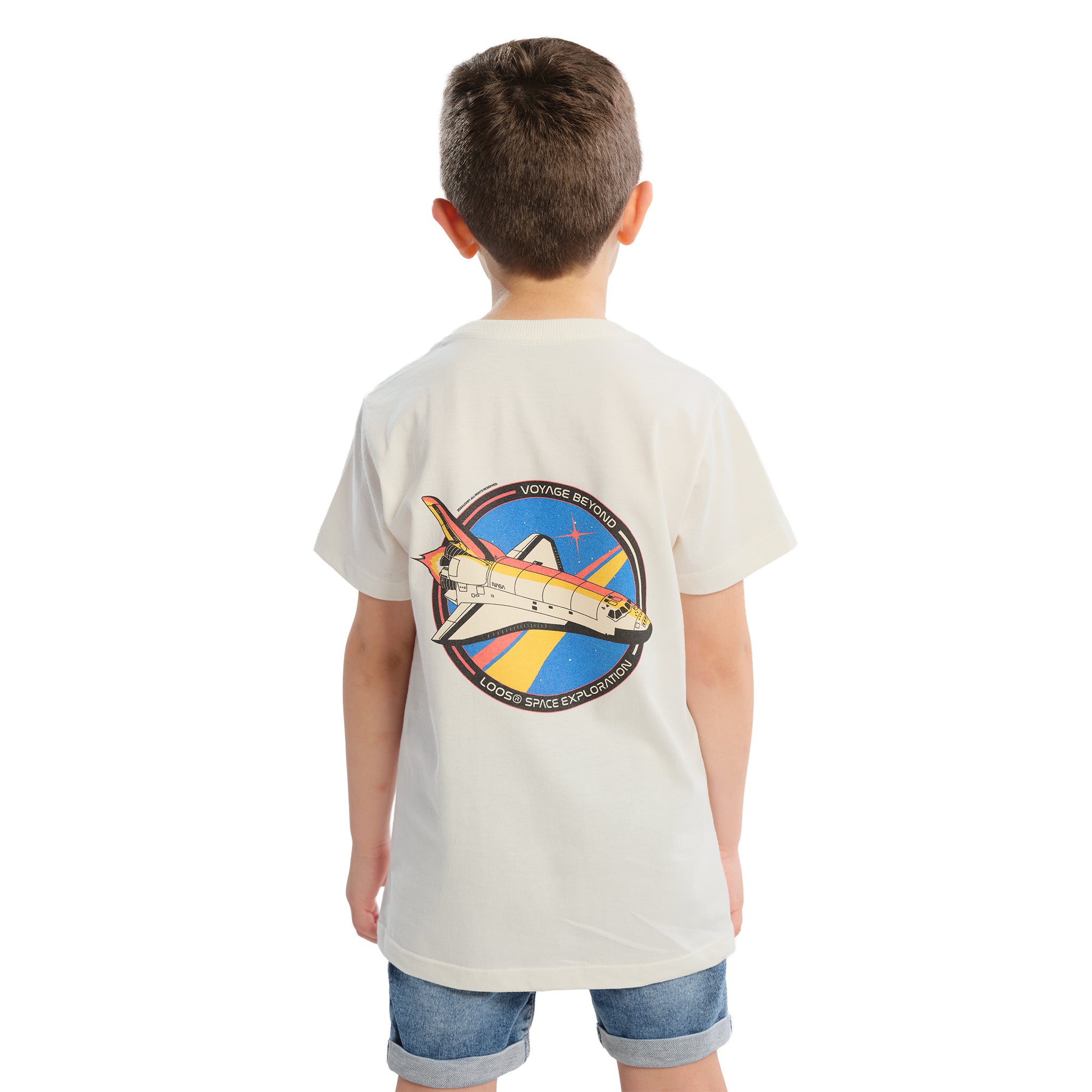 Camiseta Infantil Ônibus Espacial