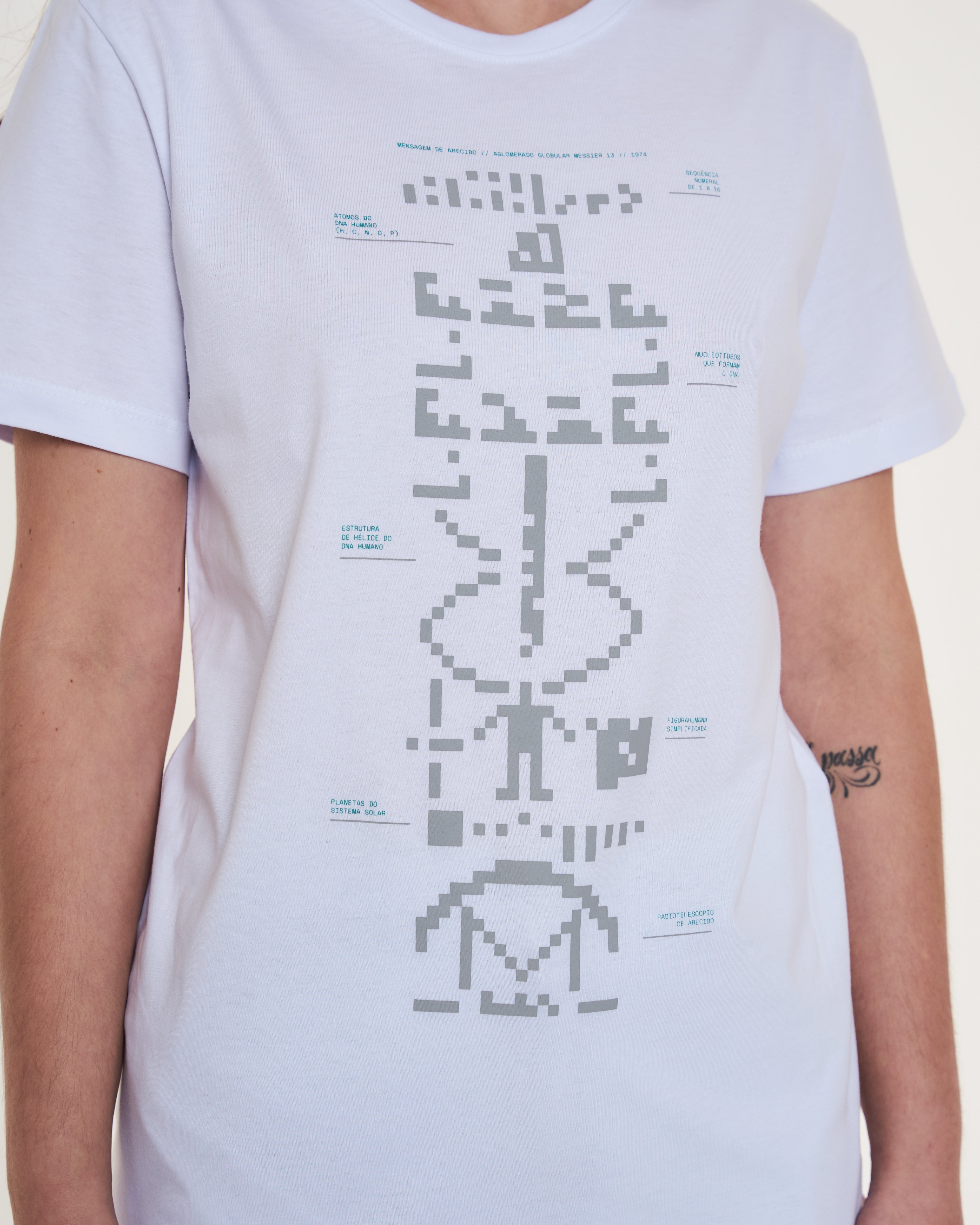 Camiseta Mensagem de Arecibo