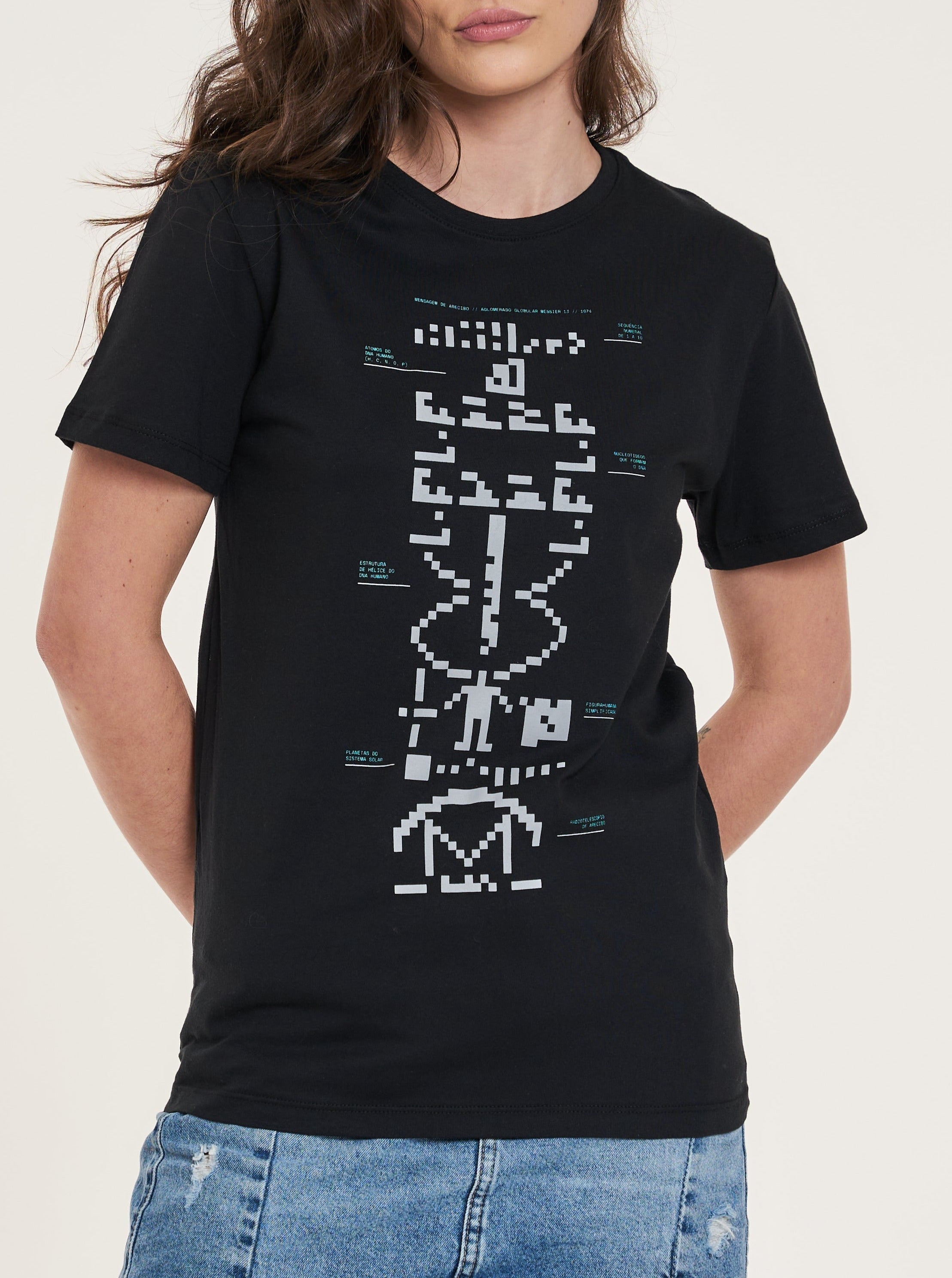 Camiseta Mensagem de Arecibo